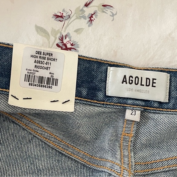 NWT Agolde Dee high rise shorts - Picture 3 of 3